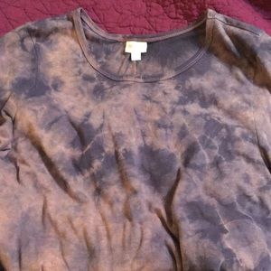 large purple tie dyed LuLaRoe Carley Dress